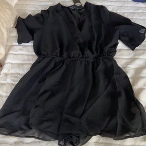 NWT sheer romper beach pool cover up